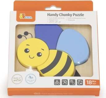 Dřevěné puzzle – vkládačka Včelka pro nejmenší