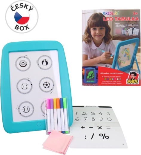 MaDe Kreativní LED kreslicí tabulka s podsvícením