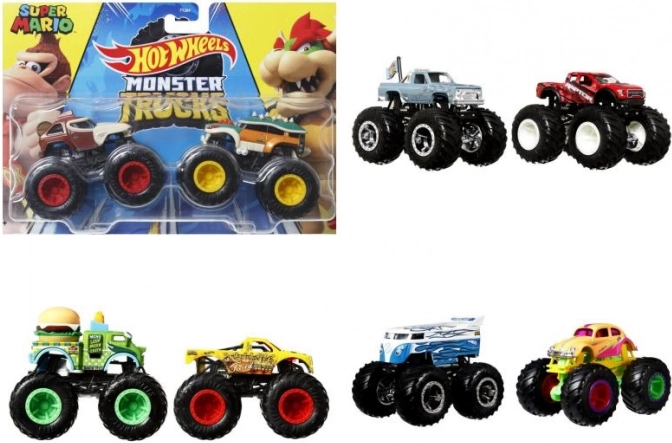 Hot Wheels Monster Trucks 1:64 dvoupak – různé modely