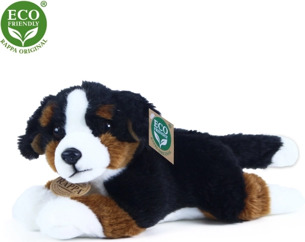 Plyšový bernský salašnický pes ležící 23 cm ECO friendly