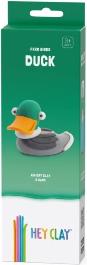 Hey Clay Ptáci z farmy – kachna, pěnová modelína pro děti