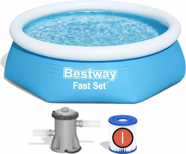Nafukovací bazén Bestway Fast Set s filtračním čerpadlem 244 x 61 cm