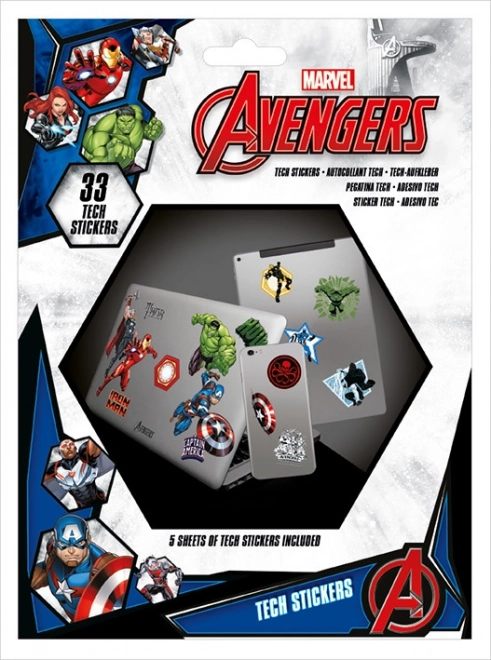 Sada samolepek Marvel Avengers – 33 ks