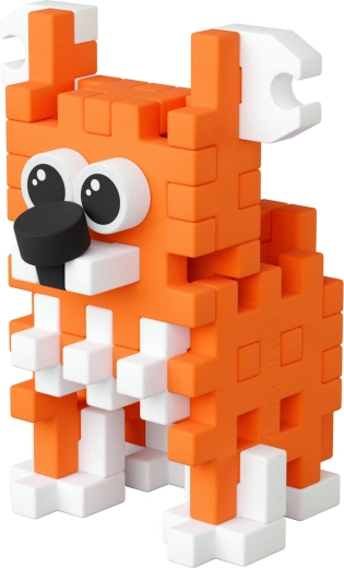 Roztomilý corgi z pixelových kostek