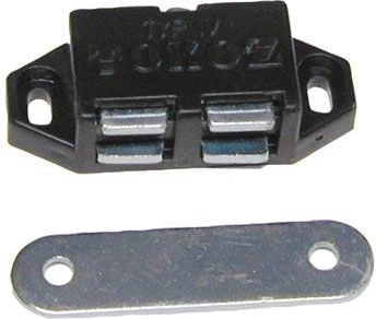 Magnetická sklapka s odskokem, hnědá, 10 ks