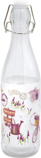 Skleněná láhev s patentním uzávěrem TORO 540 ml – levandule