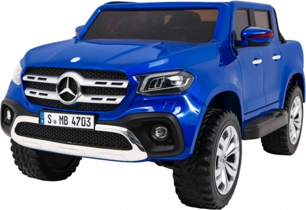 Dětské elektrické autíčko MERCEDES-BENZ X‑Class 4x4 – lakované modré