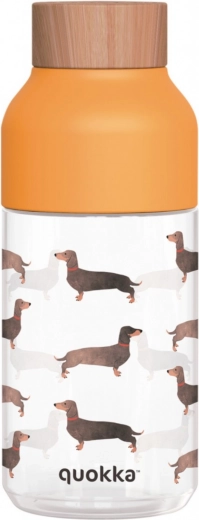 Láhev na pití Quokka Ice s motivem jezevčíka 570 ml