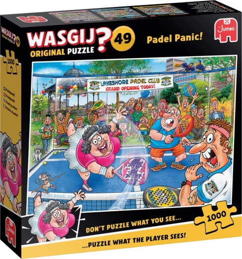 Jumbo Wasgij Original 49: Panika na padelu! puzzle 1000 dílků