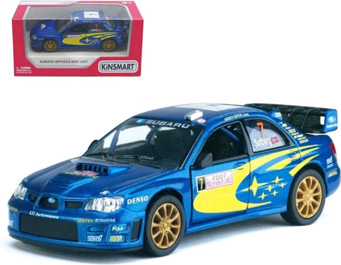 Subaru Impreza WRC kovový model 1:36 s pohonem Pull Back