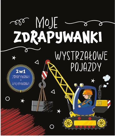 Vyškrabávací kreativní sešit Moje zdrapywanki: wystrzałowe pojazdy (polsky) - 1 kus