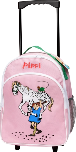 Dětský kufr na kolečkách Pippi, růžový
