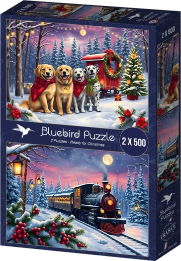 Bluebird puzzle Vánoce přicházejí 2×500 dílků