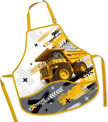 Dětská zástěra na výtvarnou výchovu Nákladní auto 50 × 55 cm - 1 kus