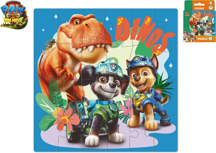 Puzzle Paw Patrol: The Dino Movie s T-Rexem Timmym, 24 dílků