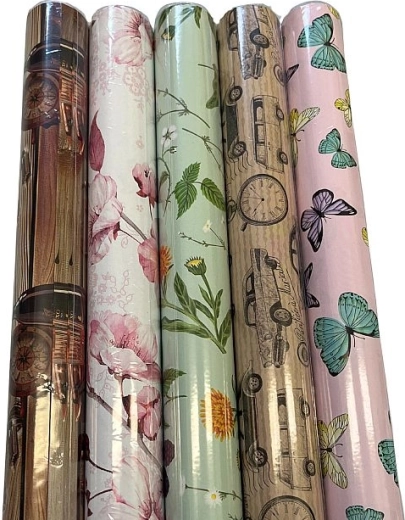 Luxusní balicí papír 70 × 100 cm – 2 archy, mix dekorů