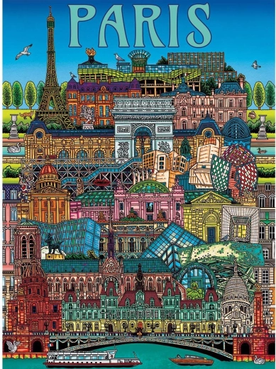 Gibsons puzzle pohled na Paříž 500 dílků