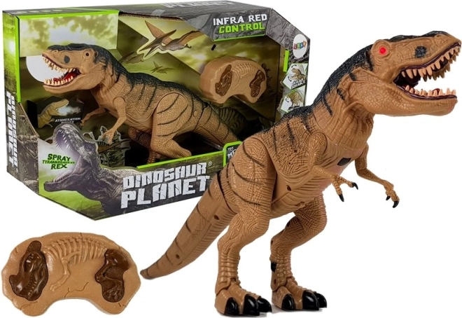 Zdalně ovládaný Tyrannosaurus Rex s mlhou