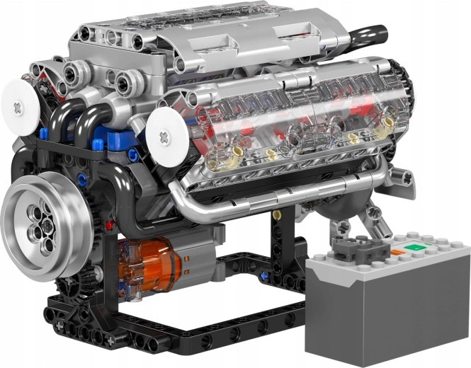Stavebnice motoru V8 Mould King 552 dílků
