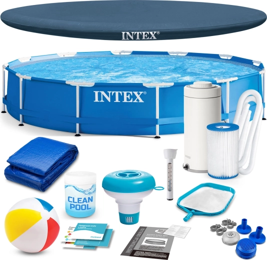 Zahradní rámový bazén 366 × 76 cm set 16v1 INTEX