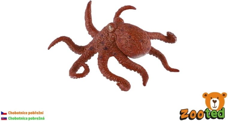 Plastová figurka chobotnice pobřežní 8 cm