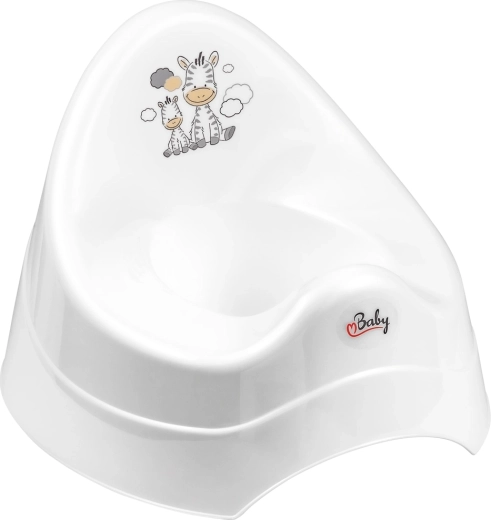 Maltex nočník s hudbou Zebra – bílý