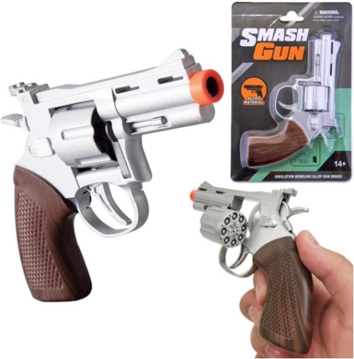 Kovový revolver na kapslíky Smash Gun