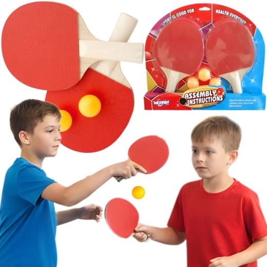 Woopie sada pálek na stolní tenis se 3 míčky
