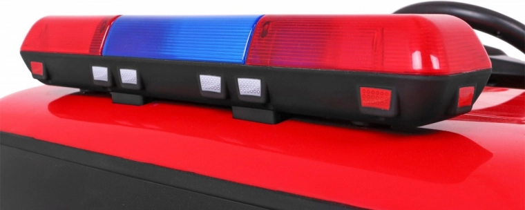 Dětské elektrické hasičské auto 12V s dálkovým ovládáním a výbavou