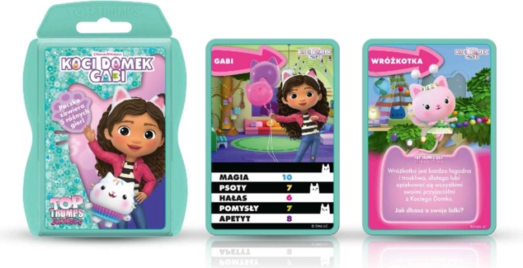 Karetní společenská hra Top Trumps Junior – Gabi a Kocí domek