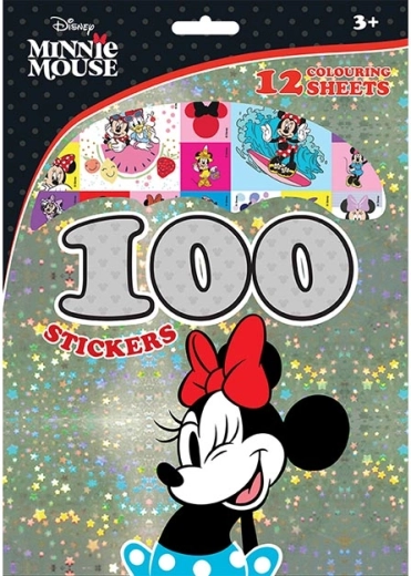 Minnie – sada 100 samolepek a omalovánek