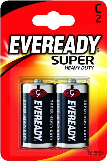 Energizer Eveready Super Heavy Duty baterie C (R14) 1,5 V – 2 ks