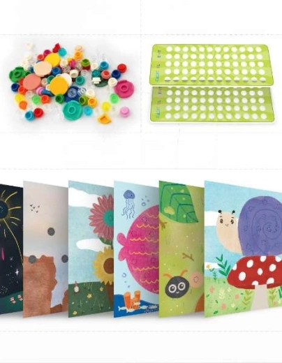 Tvořte obrázky vyplňováním otvorů kostičkami