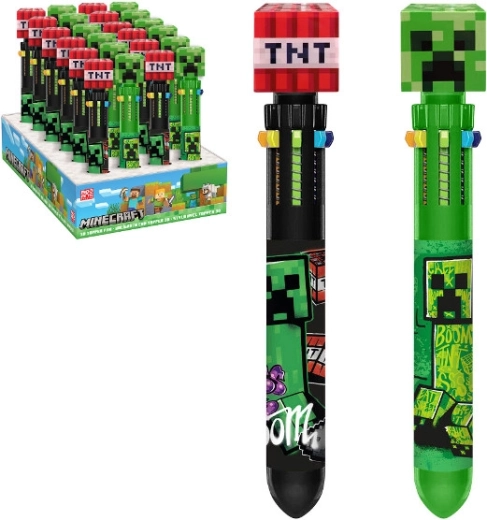 Minecraft vícebarevné kuličkové pero (10 barev)