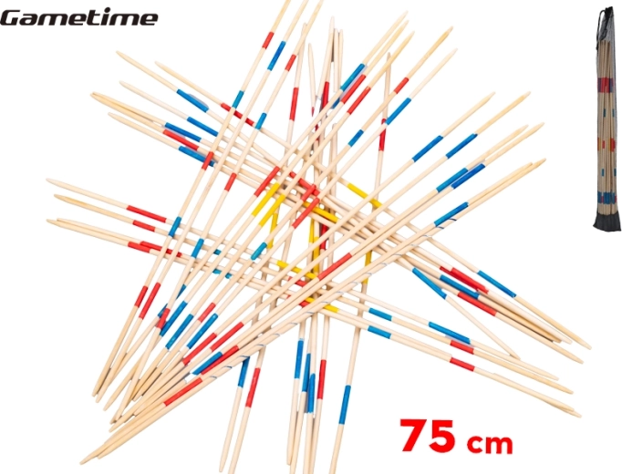 Gametime mega mikádo 75 cm – dřevěná rodinná hra