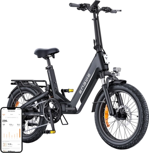 Elektrické kolo Engwe l20 3.0 boost 250 w 20" černé