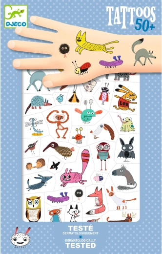 Dočasná tetování roztomilé potvůrky DJECO