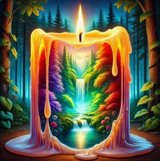 Norimpex malování podle čísel svíčka 40 × 50 cm