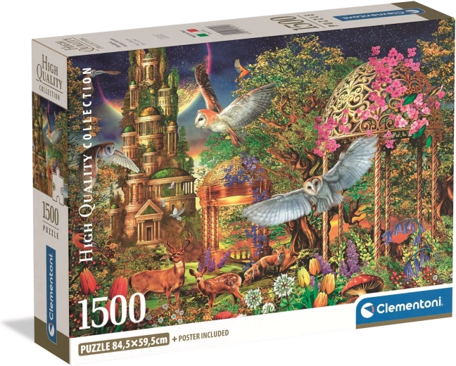 Clementoni puzzle 1500 dílků Fantazijní zahrada v lese