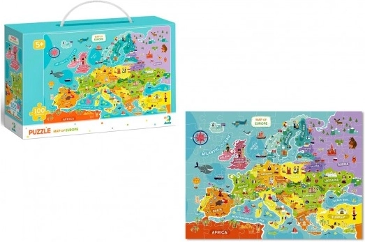 Puzzle mapa Evropy 100 dílků