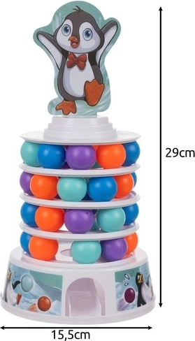 Stavění věže a vytlačování kuliček