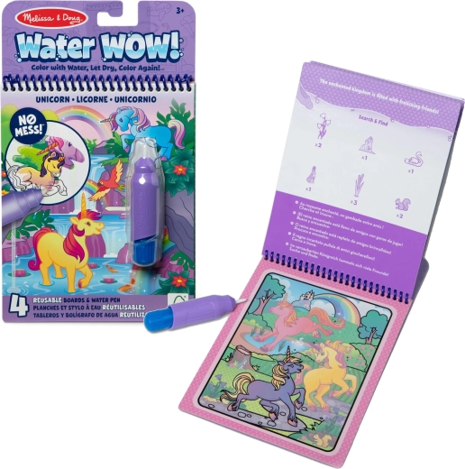 Melissa & Doug Water Wow vodní omalovánky jednorožci s vodním perem