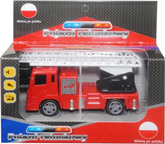 Záchranářské auto s polským hlasovým modulem a světly