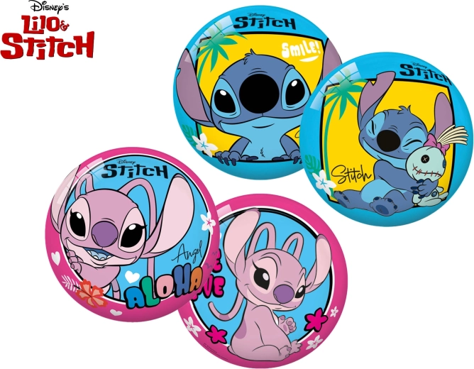 Dětský míč Lilo a Stitch 11 cm - 1 kus