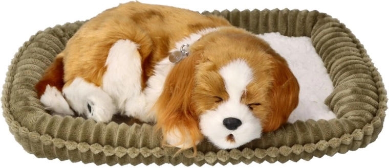 Dýchající štěňátko Cavalier King Charles Spaniel – realistická plyšová hračka