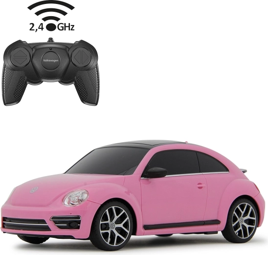 Jamara Volkswagen Beetle RC auto 1:24 růžové 2,4 GHz