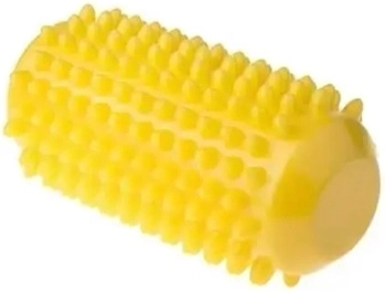 Fizjo masážní rehabilitační váleček s hroty 12,8 cm žlutý