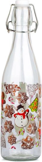 Skleněná láhev s patentním uzávěrem TORO 540 ml perníčky