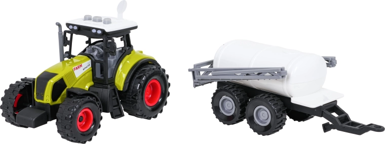 Traktor s cisternovým přívěsem