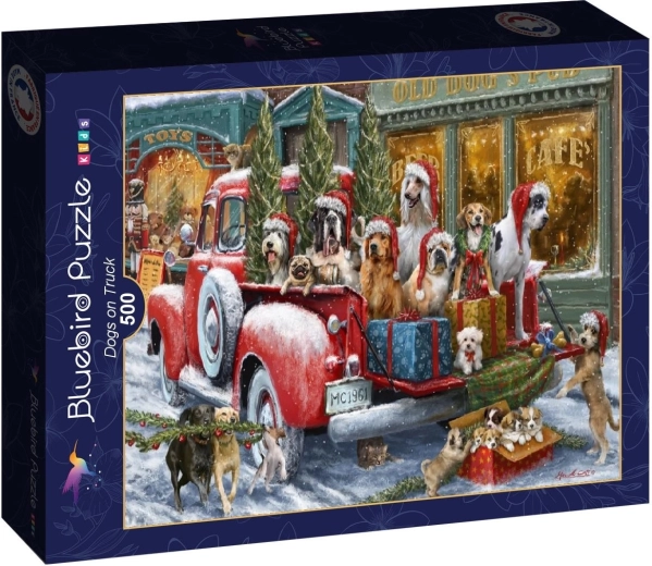 Bluebird puzzle psi v nákladním autě 500 dílků